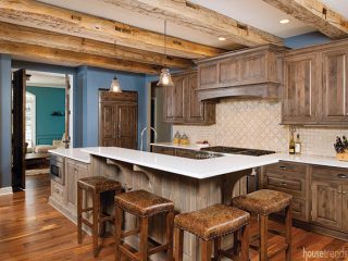 Mix of materials complements a kitchen design