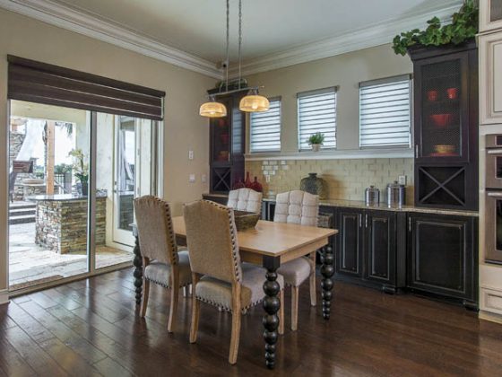 Black kitchen cabinets take a stab at a vintage design