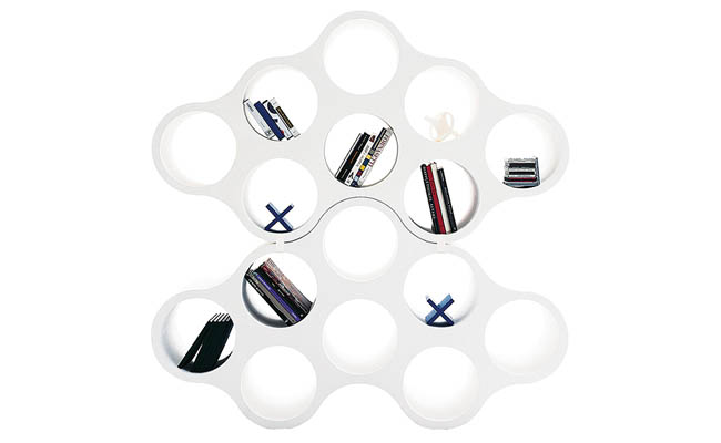 Bookcase serves as a creative storage option