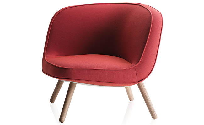 Red chair dresses up a room