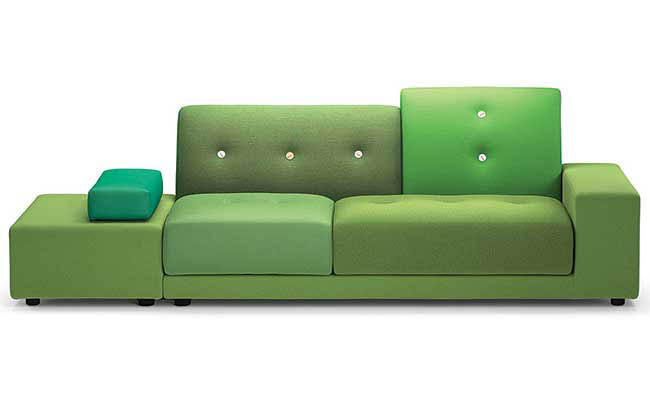 Sofa with an asymmetrical design