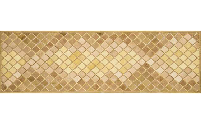 Rug inspired by reptile scales