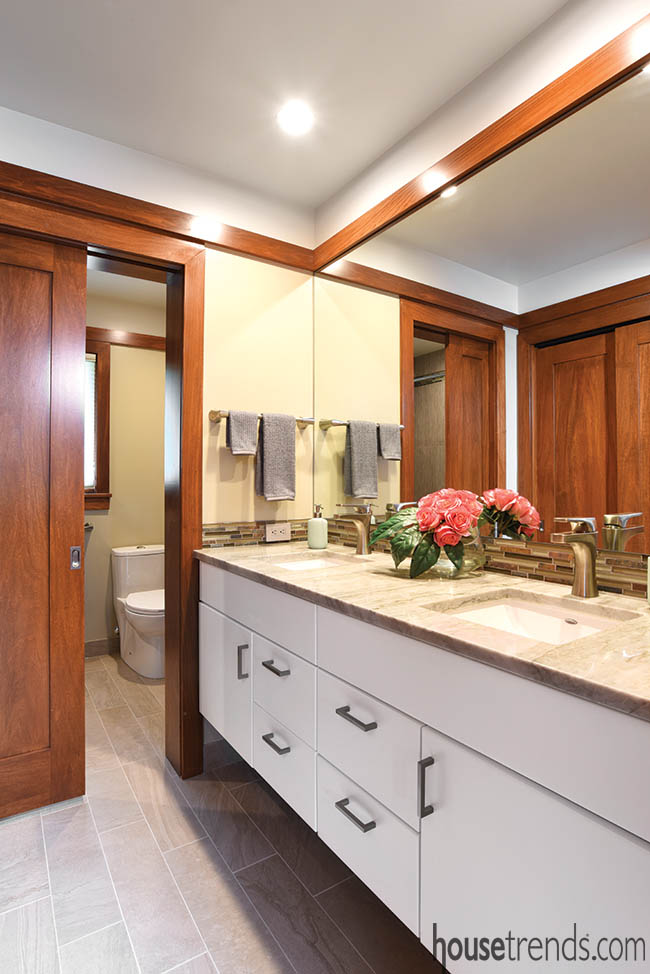 Owners created identical bathroom designs