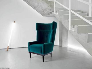 Velvet chair in a gorgeous color