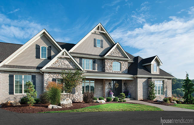 Beautiful facade hides an open floor plan