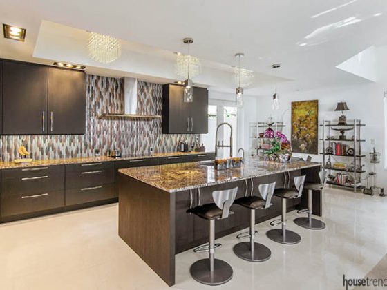 Kitchen design offers a variety of views