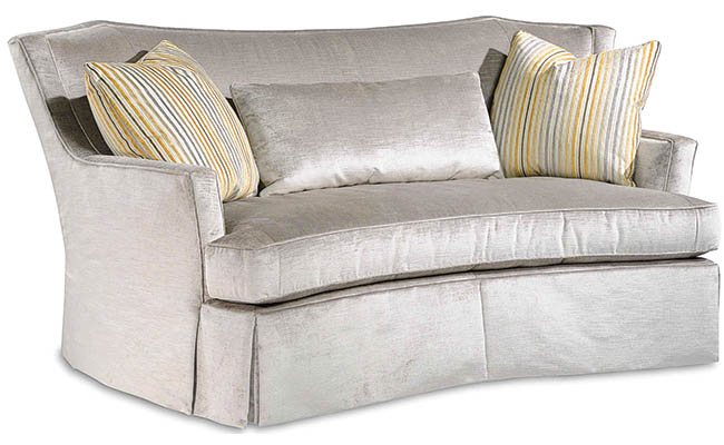 Plush sofa beckons to users