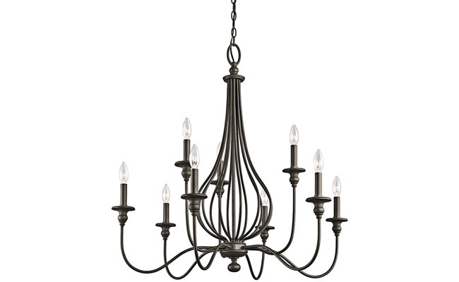 Chandelier adds old world elegance to a room