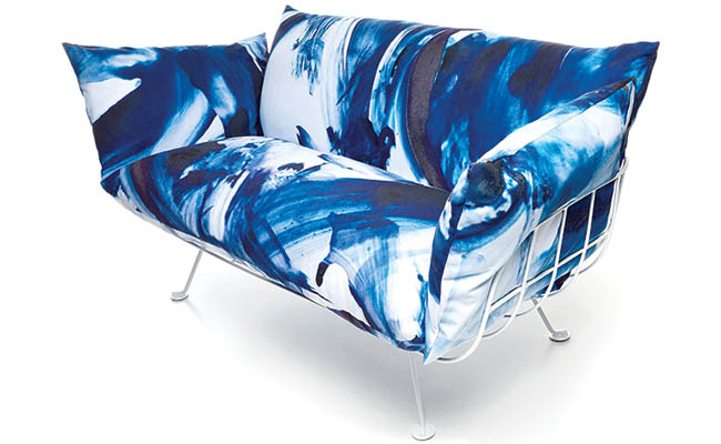 Plump sofa is perfect for relaxing