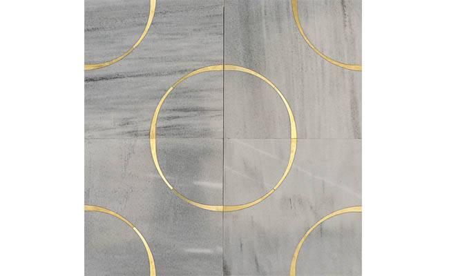 Marble tile design with a Spanish influence