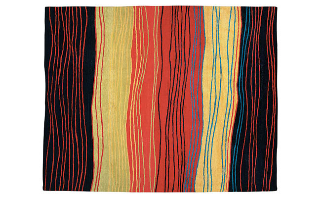 Rug adds movement to a room