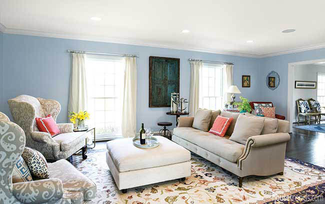 Living room rug with a personal connection