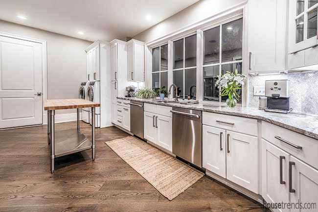 Caterers make use of a secondary kitchen