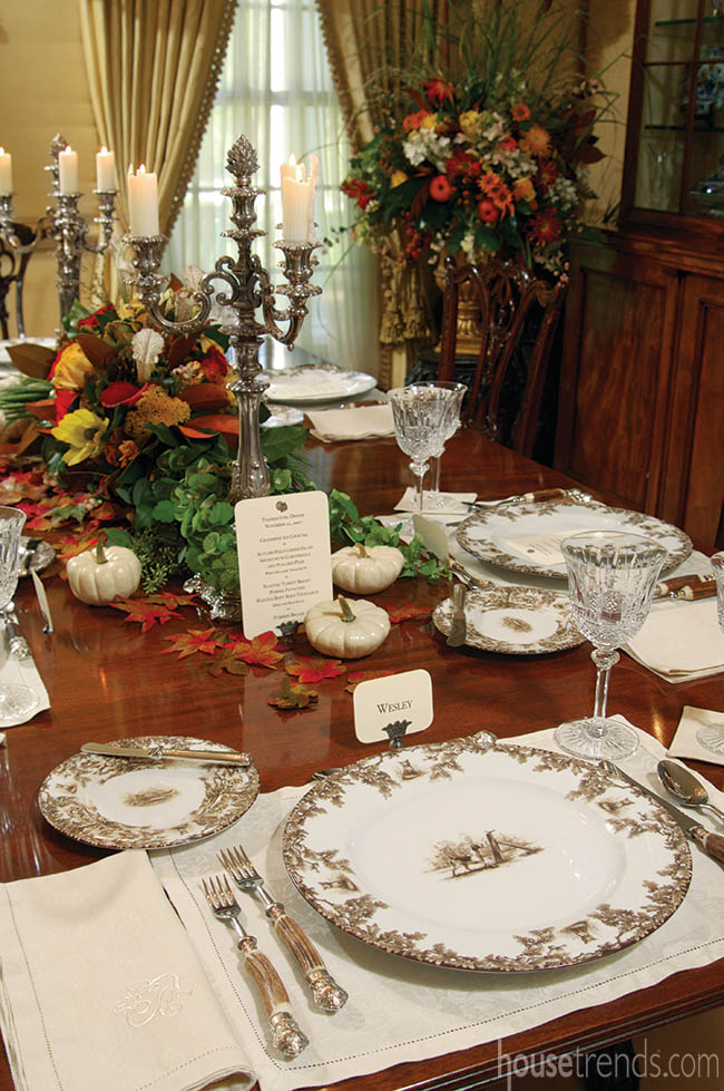 Place settings perfect for a dining room table