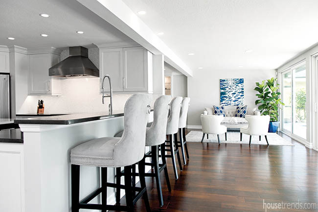 Remodel results in an open floor plan