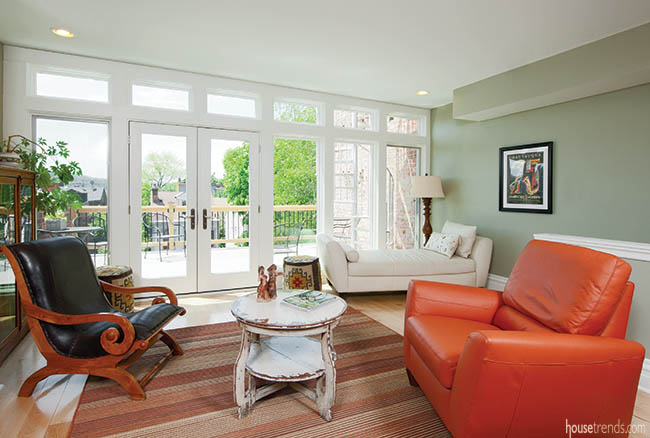 Private patio comes with a view