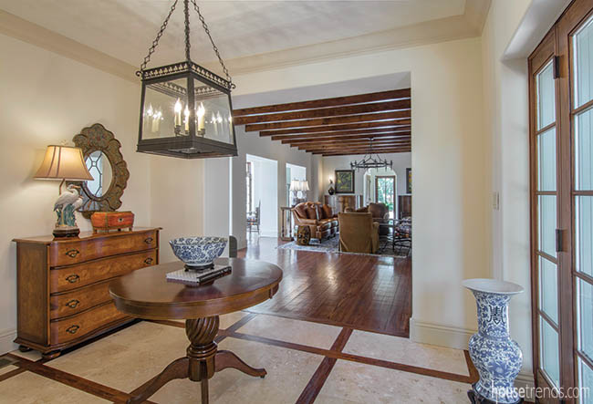 Front entry sets a charming tone