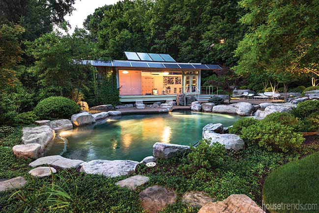 Solar panel generates heat