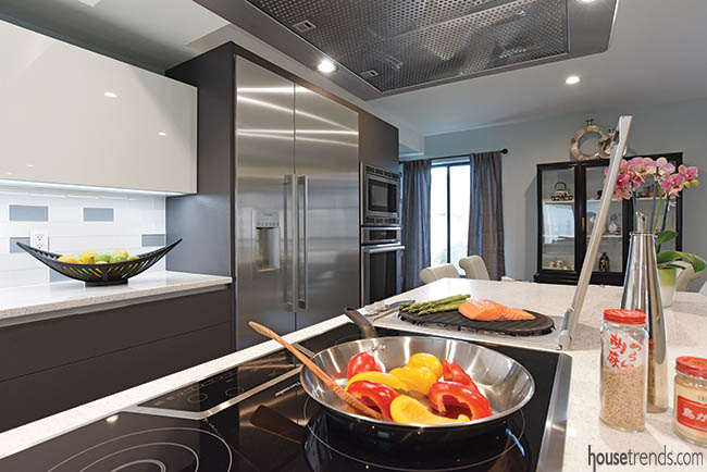 Appliances complement a modern kitchen design