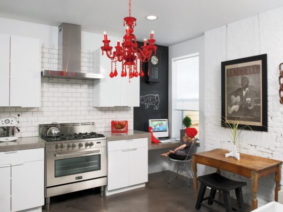 Chandelier steals the show