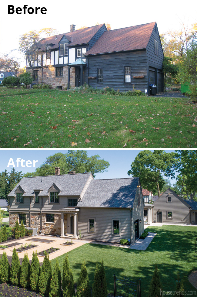 Side elevation of home remodel