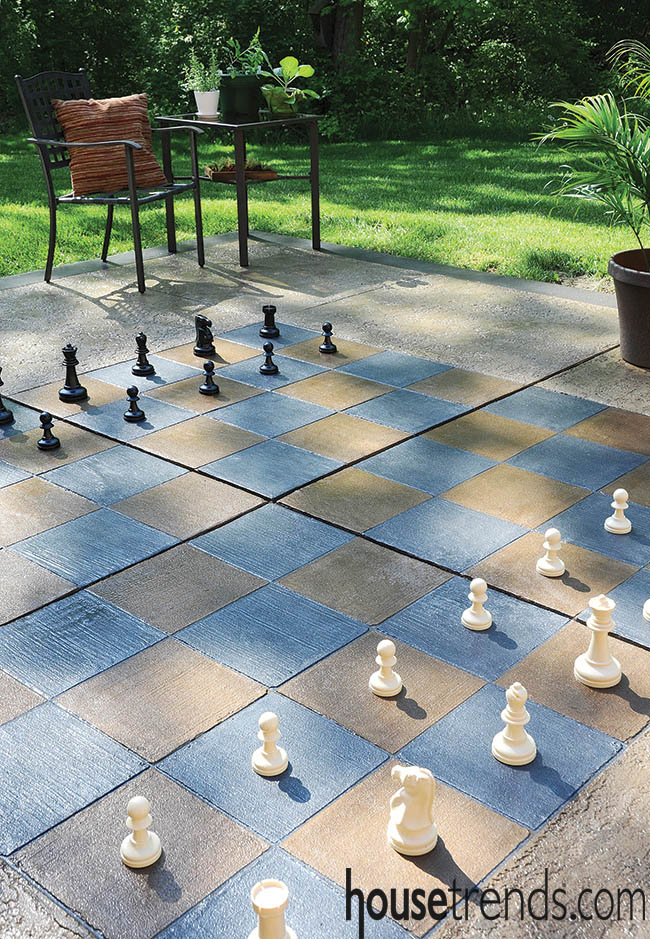 Patio design comes with a playful side