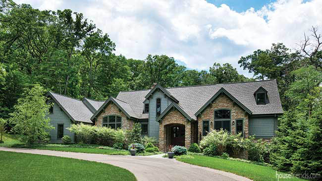 Custom home plans result in a beautiful project