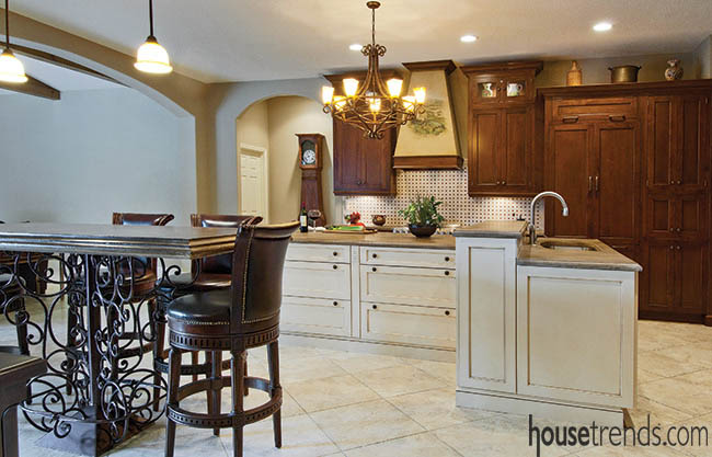 Concrete countertops give off a natural vibe