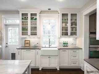 Kitchen appliances hidden by cabinetry