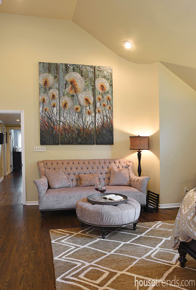 Painting adds simple elegance to a master bedroom