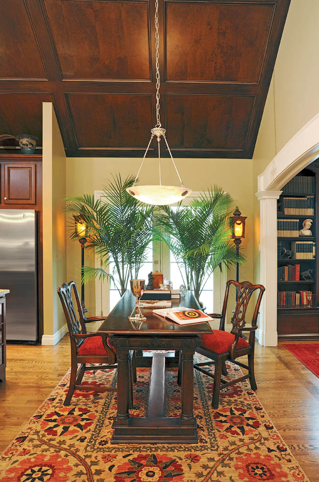 Kitchen design morphs into a casual eating space