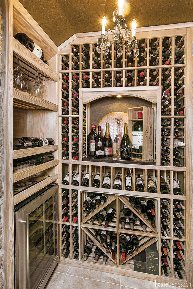 Home wine racks keep wine close at hand