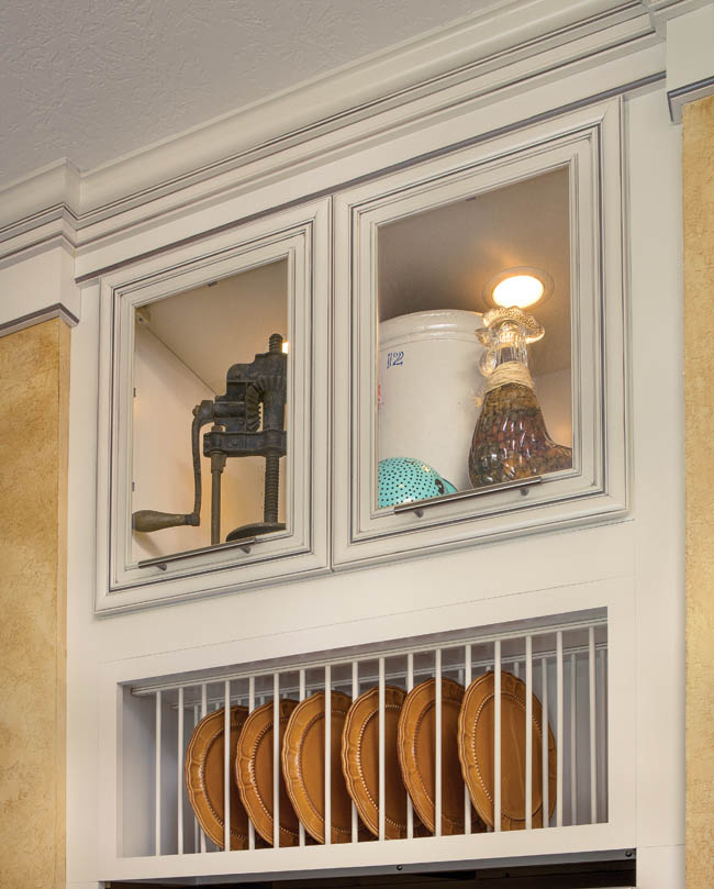 Kitchen cabinetry gets a unique storage option