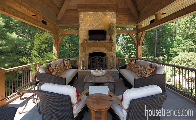 Woodwork connects the indoors and out