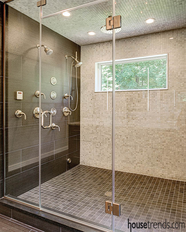 Shower design includes a daring window