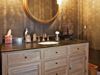 Powder room design ideas stray from the norm