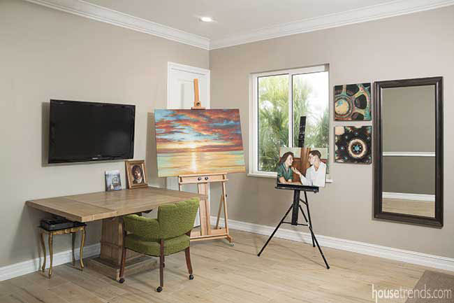 Addition creates an art studio