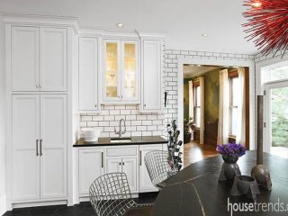 Wet bar gets a convenient location