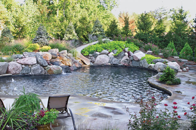 Swimming pool gets a fun accessory