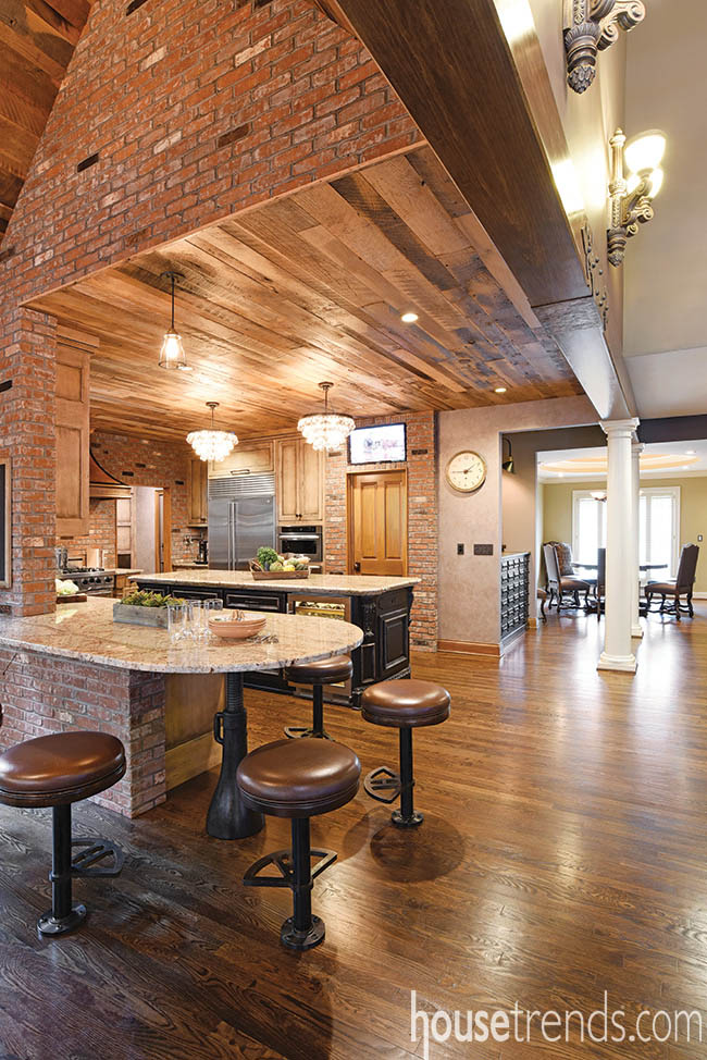 Kitchen design keeps a connection to the past