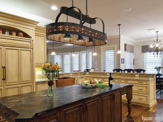 Granite countertop gets a rustic look