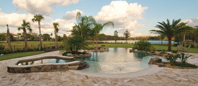 Swimming pool entry transports you to another world