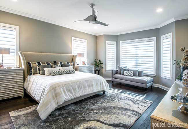 Area rugs help create boundaries