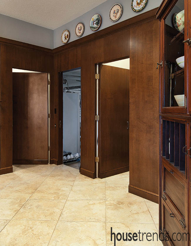 Doors blend in to surroundings