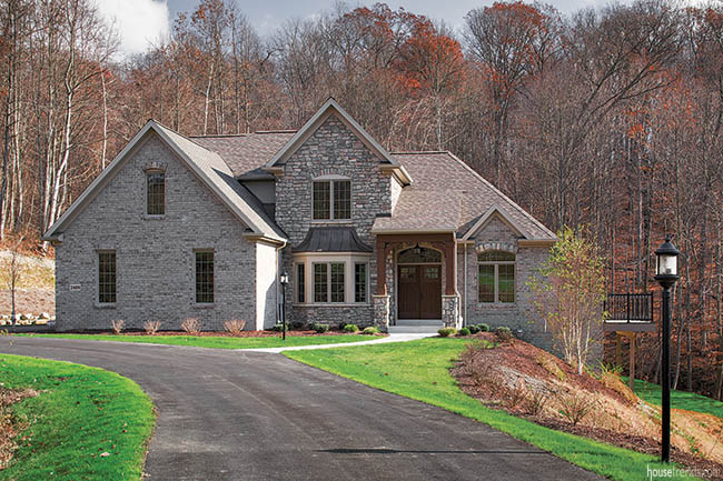 Exterior boasts a rustic charm