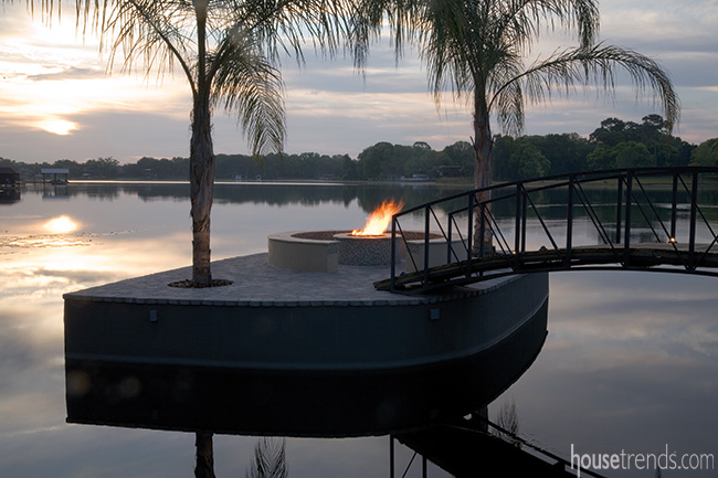 Fire pit gets an exclusive location