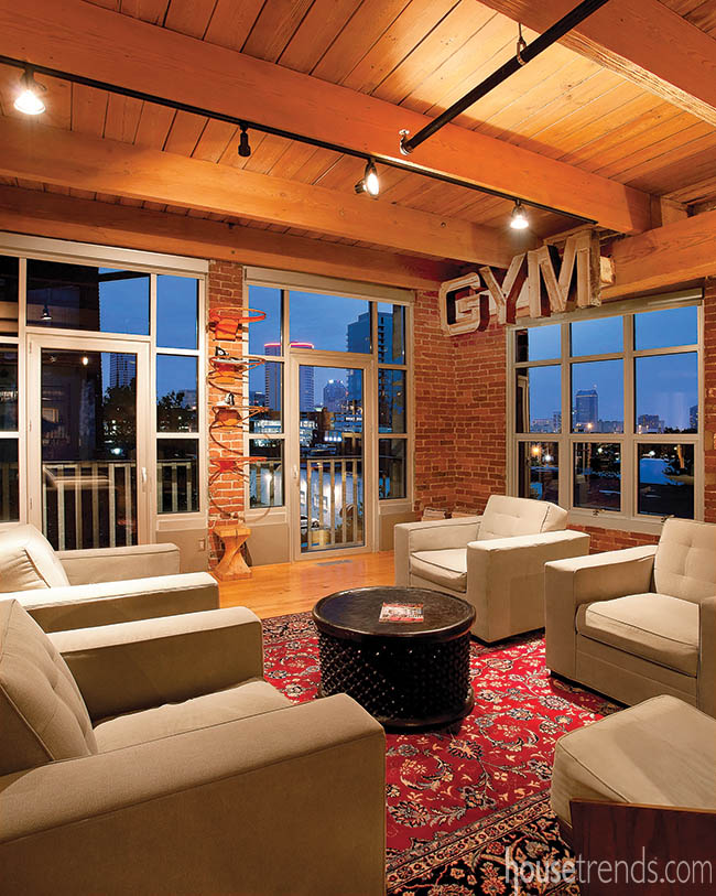 Loft gets a great view with a plethora of windows