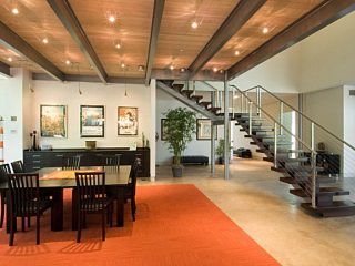 Dining room gets a warm design