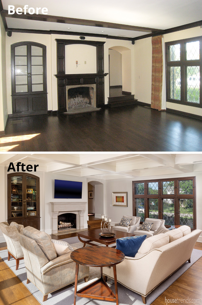 Fireplace gets a facelift