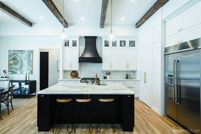 Salvaged wooden beams with a history